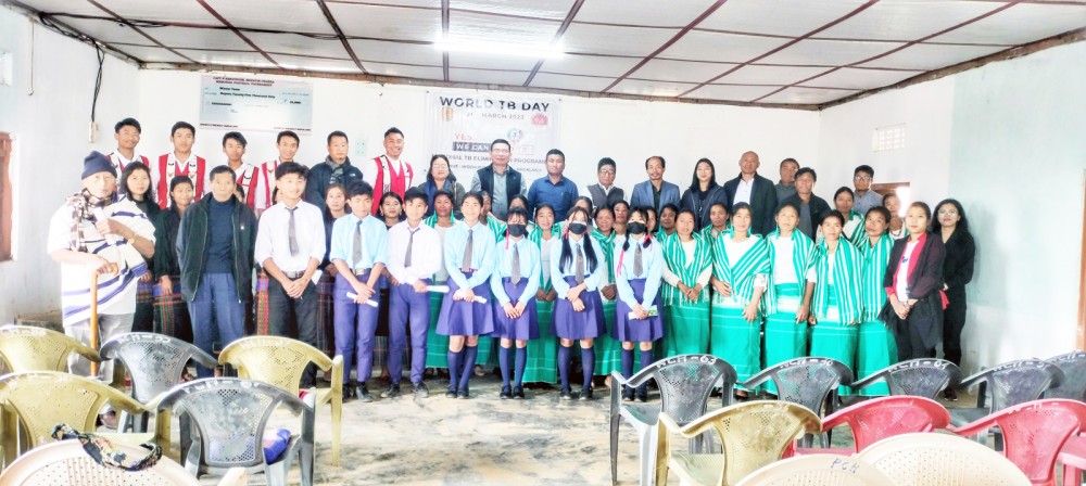 Dr Akum Jamir, DTO Wokha with participants and NTEP staffs on World Tuberculosis Day programme held at Wozhuro community hall on March 24. (Photo Courtesy: CMO Wokha)